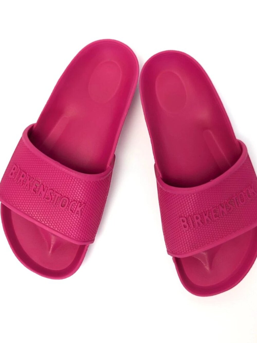 Birkenstock Barbados EVA Slides Hot Pink Women's Sz 8 Beach Essential Recovery - Picture 2 of 8